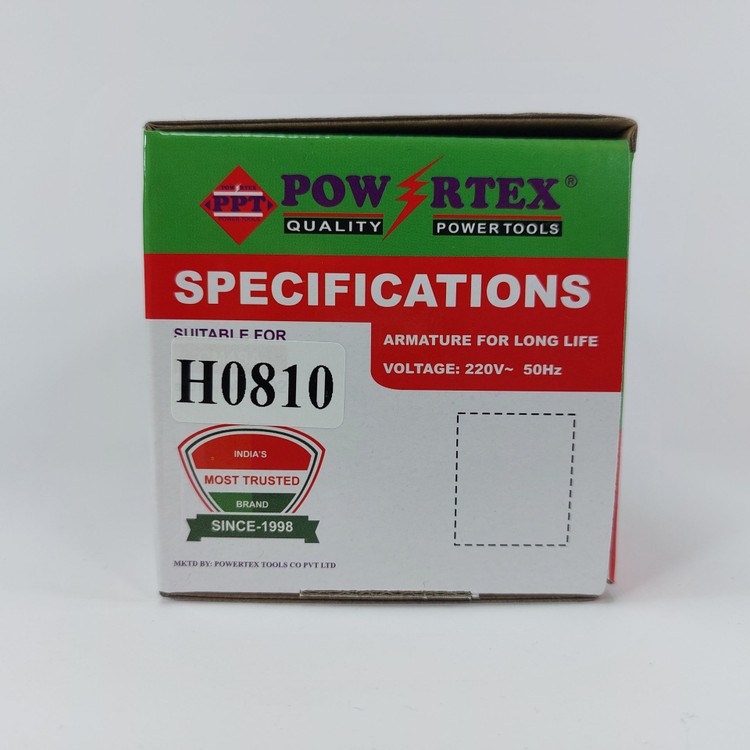 آرمیچر چکش تخریب 0810 ماکیتا 6 کیلویی برند پاورتکس POWERTEX ساخت هند