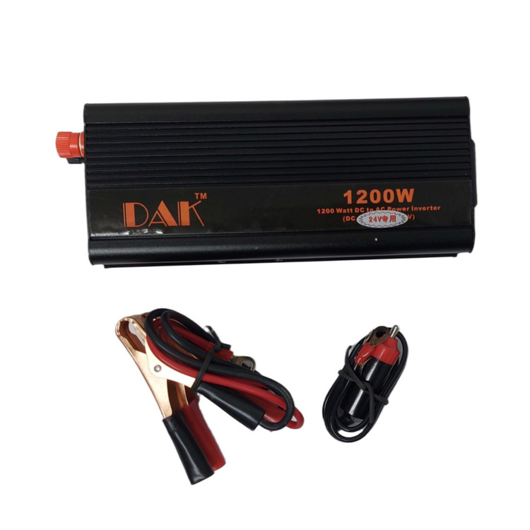 اینورتر (مبدل برق ) کامیون 1200W وات برند داک ۲۴ ولت DC به ۲۲۰ ولت شبه سینوسی مدل DAK1200W