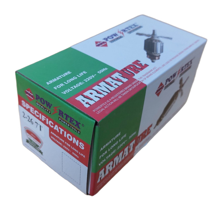 آرمیچر دریل بتن کن سه حالته برند پاورتکس مدل 11253 - 26-2