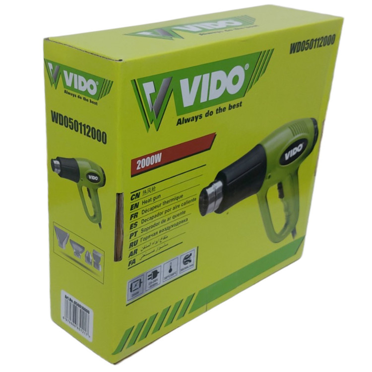 سشوار صنعتی 2000W وات برند VIDO مدل WD050112000