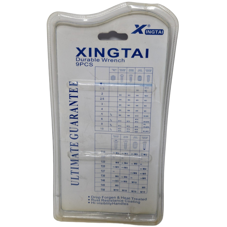 آچار آلن شش گوش کوتاه برند XINGTAI مجموعه 9 عددی