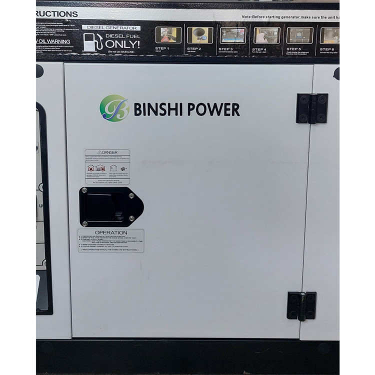 دیزل ژنراتور سایلنت ۱۲ کیلووات BINSHI POWER مدل BS11J (تکفاز و سهفاز)